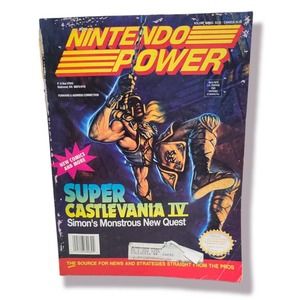 NINTENDO POWER Issue 32 Super Castlevania IV January 1992 With Poster